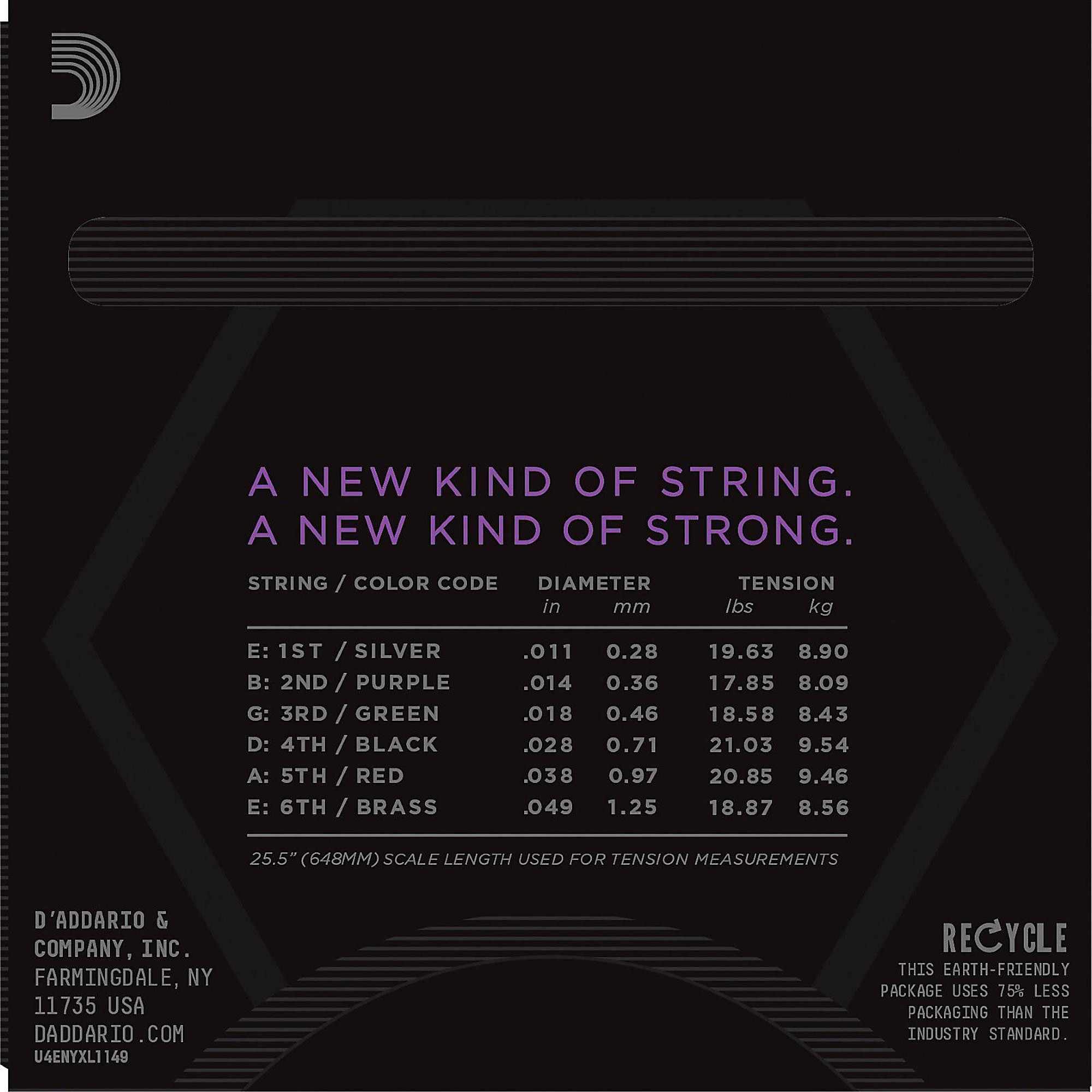 DAddario NYXL1149 Nickel Wound Electric Strings - 011-049 Medium