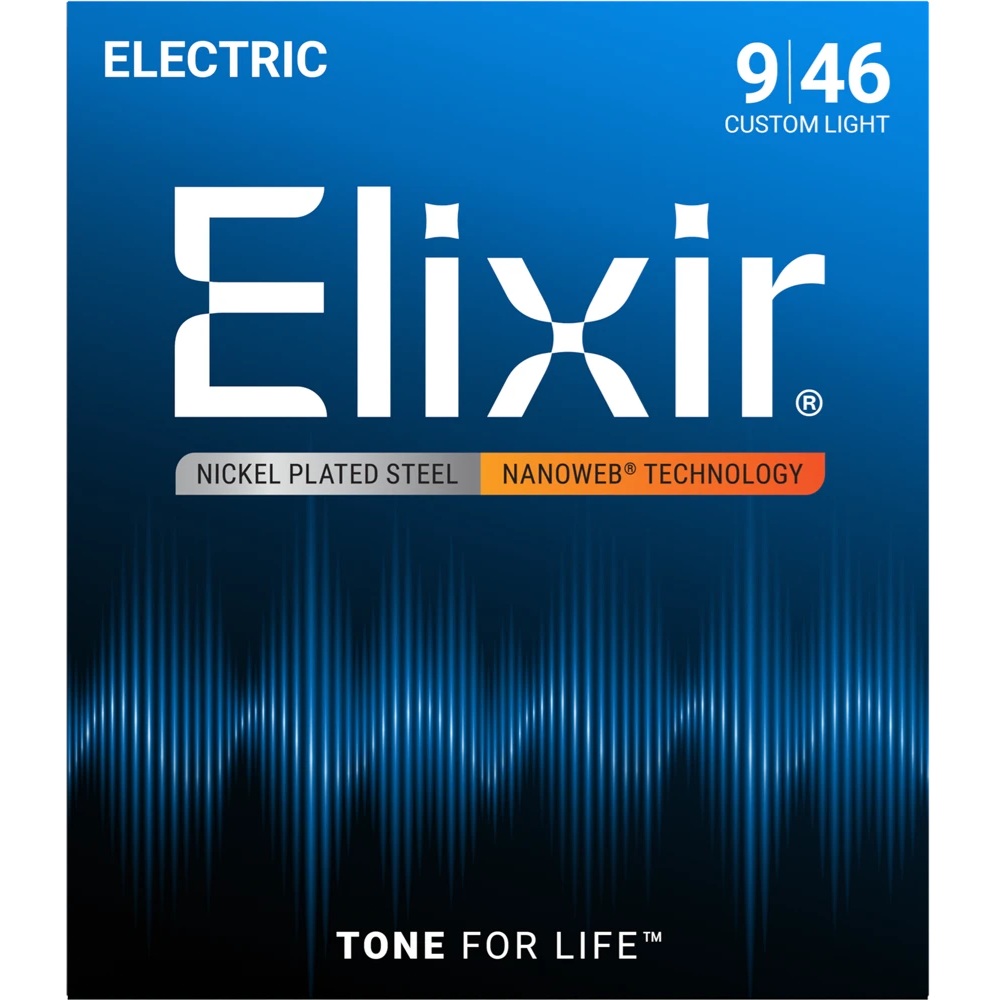 Elixir Strings Nanoweb Electric Guitar Strings - 009-046 Custom Light online in India at johnsmusicin at the lowest price Online price in India