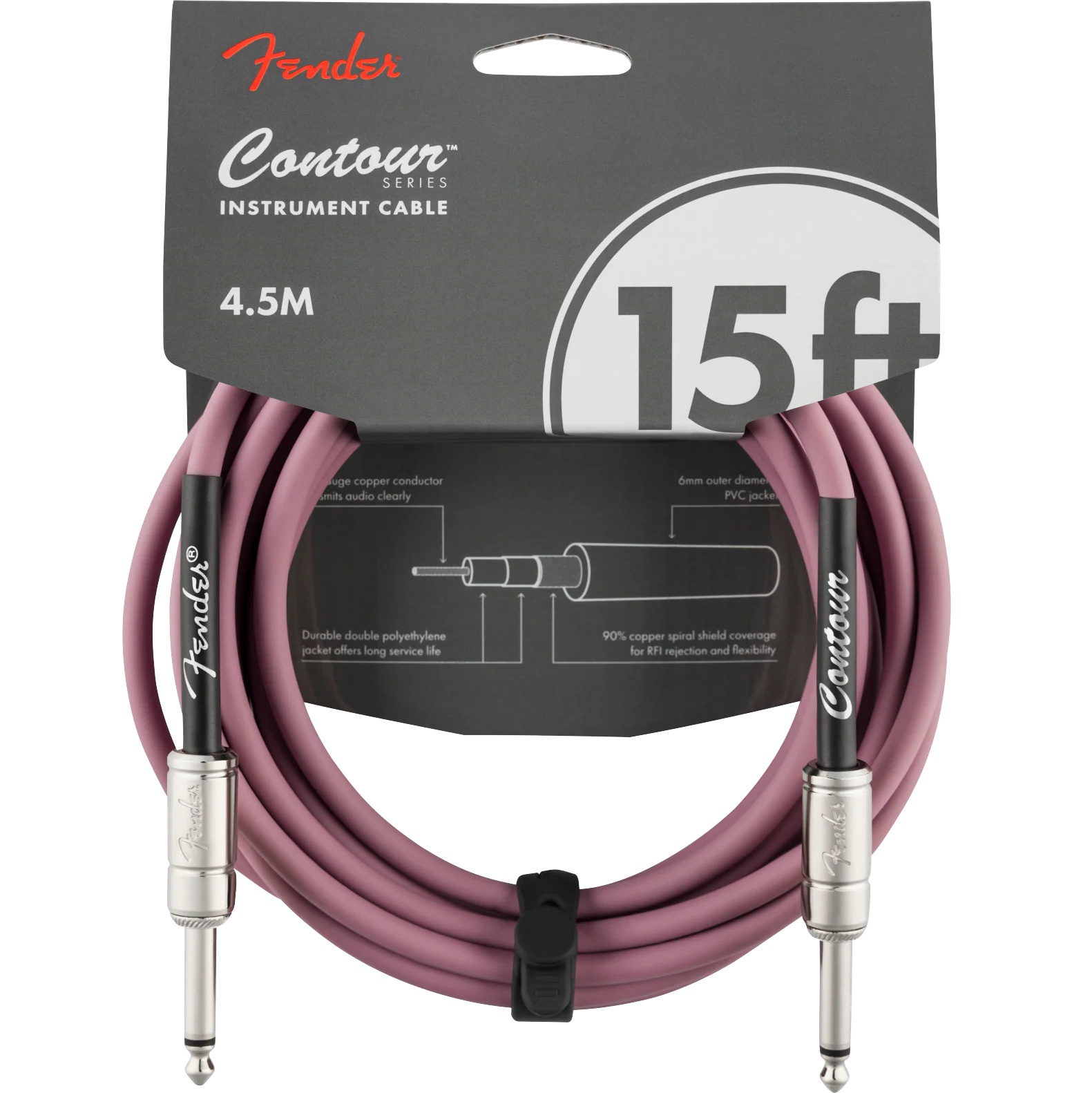 Fender Contour Series Instrument Cable 15 Feet