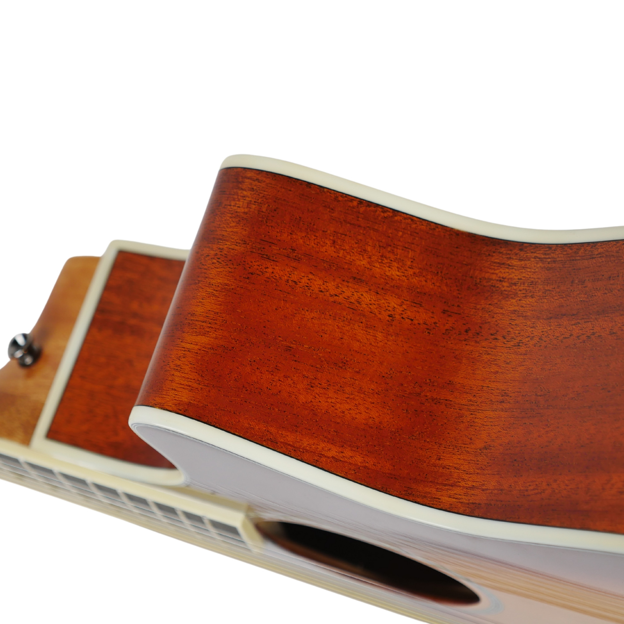 SQOE S340 FGCS Solid top Acoustic Guitar - Cherry Burst Gloss Online price in India