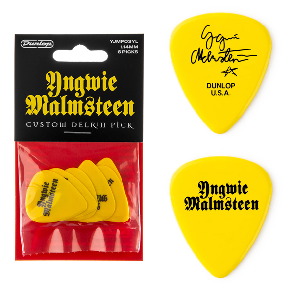 Dunlop Yngwie Malmsteen Custom Delrin Guitar Picks YJMP03YL 114m 6-pack Online price in India