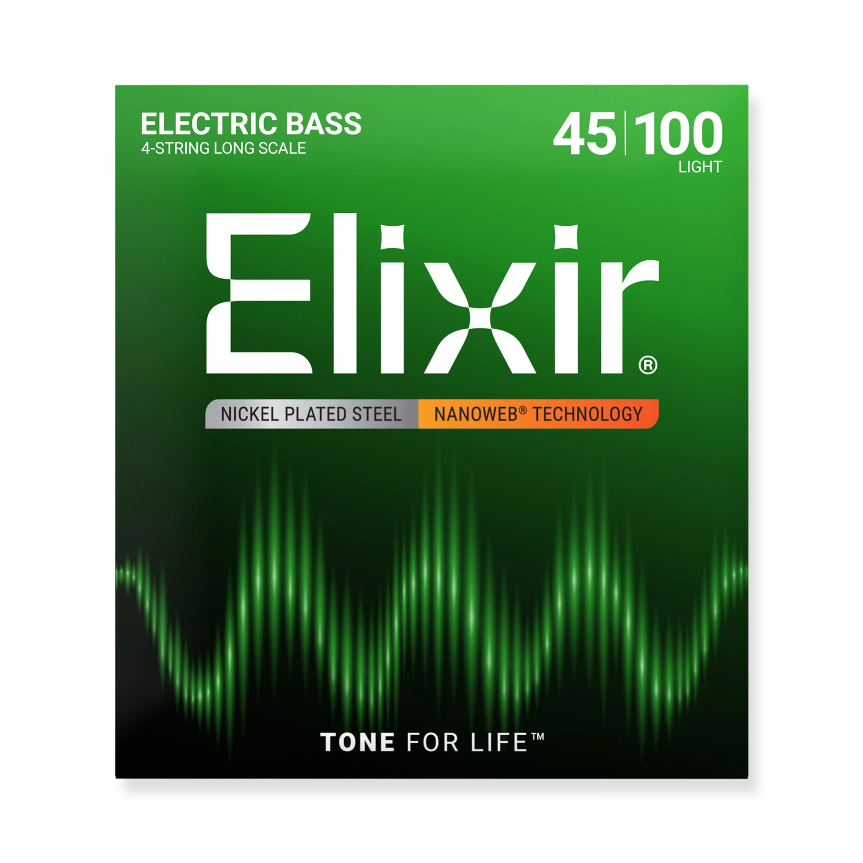 Elixir Nanoweb Nickel Wound 45-100 Bass Guitar Strings 14052 online in India at johnsmusicin at the lowest price