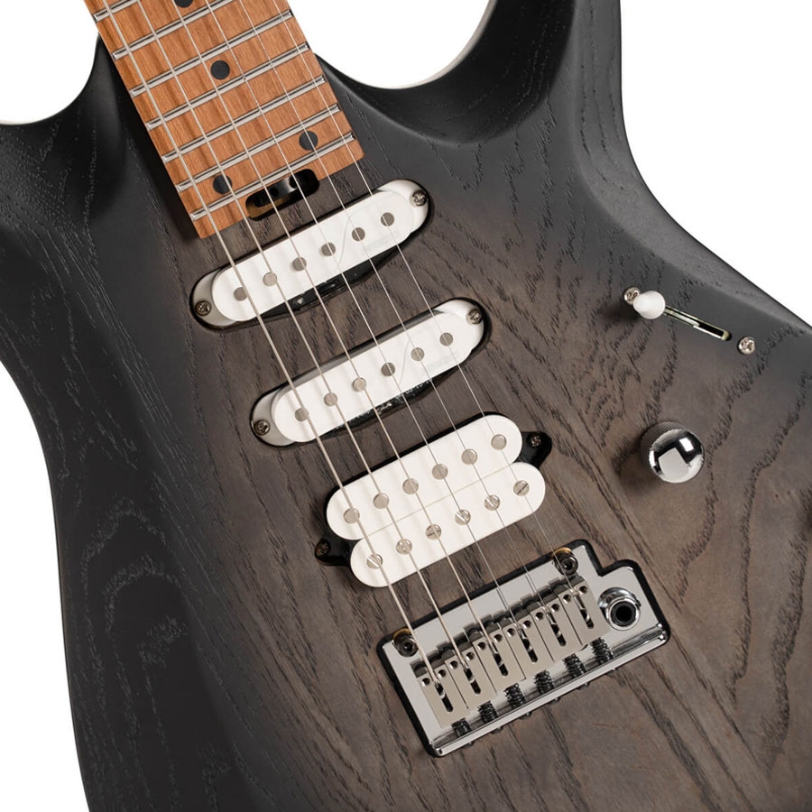 Cort X700 Triality OPBK Electric Guitar Open Pore Black Burst