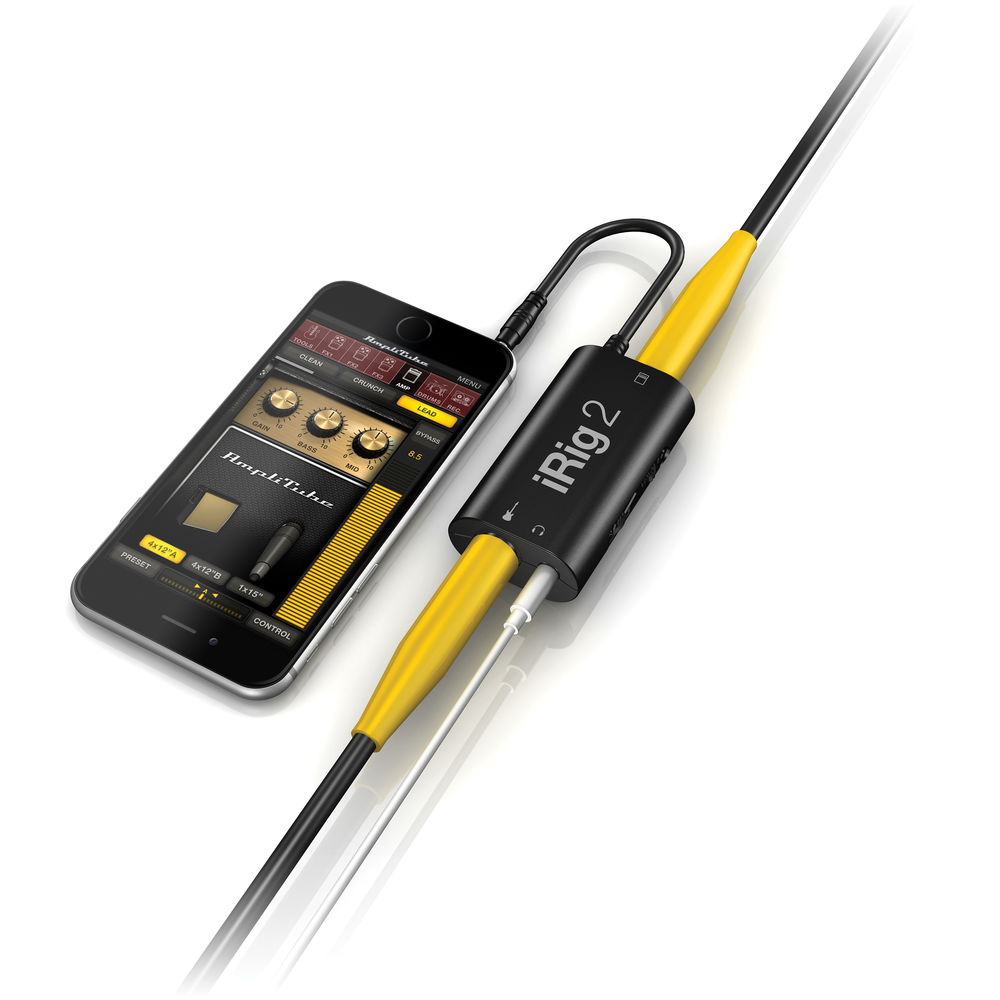 IK Multimedia iRig 2 Guitar Interface for iPhone and iPad online in India at johnsmusicin at the lowest price IK Multimedia iRig 2 Guitar Interface for iPhone and iPad Online price in India