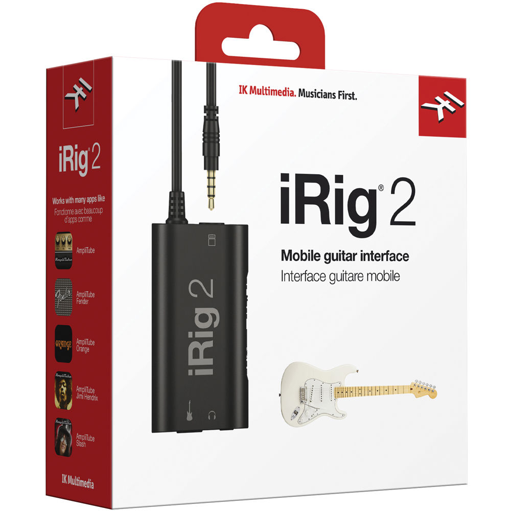 IK Multimedia iRig 2 Guitar Interface for iPhone and iPad online in India at johnsmusicin at the lowest price IK Multimedia iRig 2 Guitar Interface for iPhone and iPad Online price in India