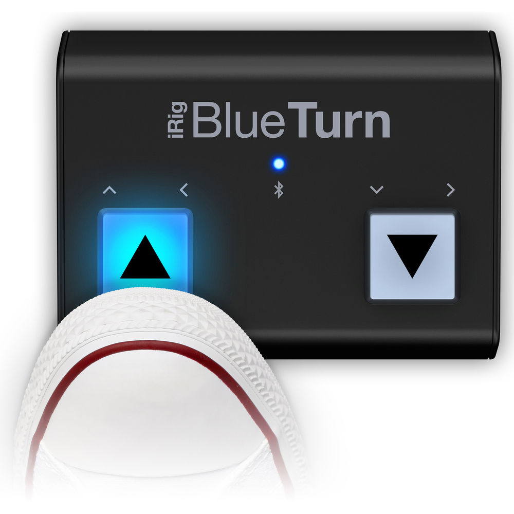 IK Multimedia iRig BlueTurn Wireless Page-Turner online in India at johnsmusicin at the lowest price IK Multimedia iRig BlueTurn Wireless Page-Turner Online price in India