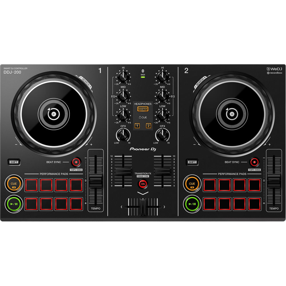 Pioneer DJ DDJ-200 Smart DJ Controller online in India at johnsmusicin at the lowest price Online price in India