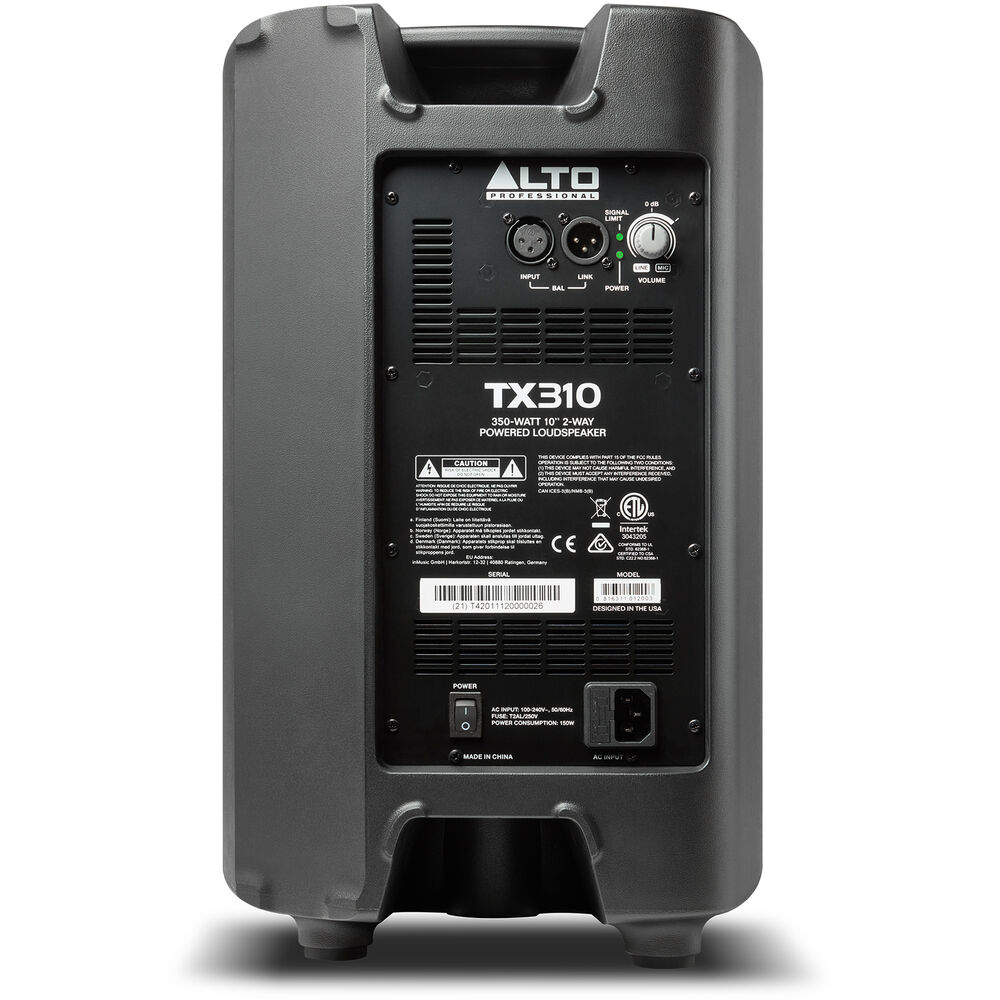 Alto TX310 300 Watt 10 Inch 2 Way Active PA Speaker Shop online in India JohnsMusicin