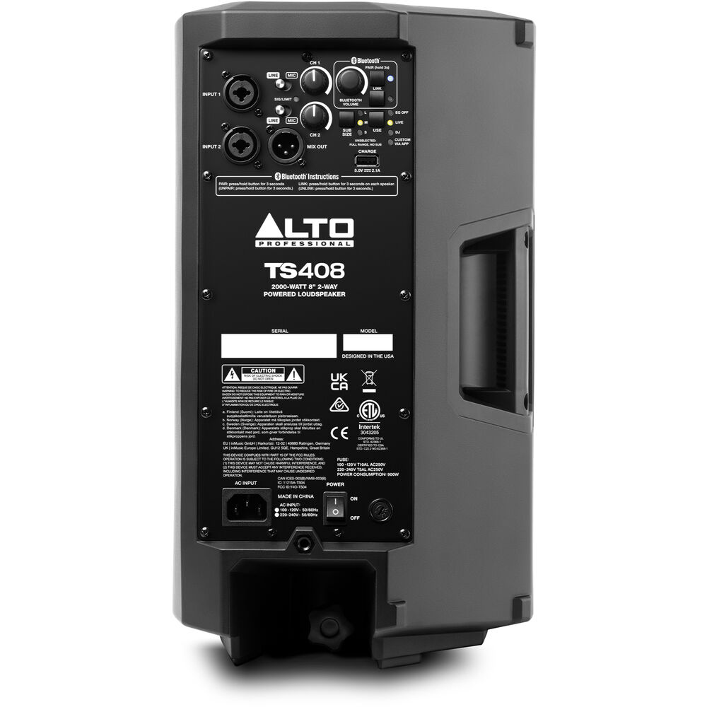 Alto Professional TS408 TrueSonic 4 Series 2000W 8 2-Way Active Loudspeaker with Bluetooth Online price in India
