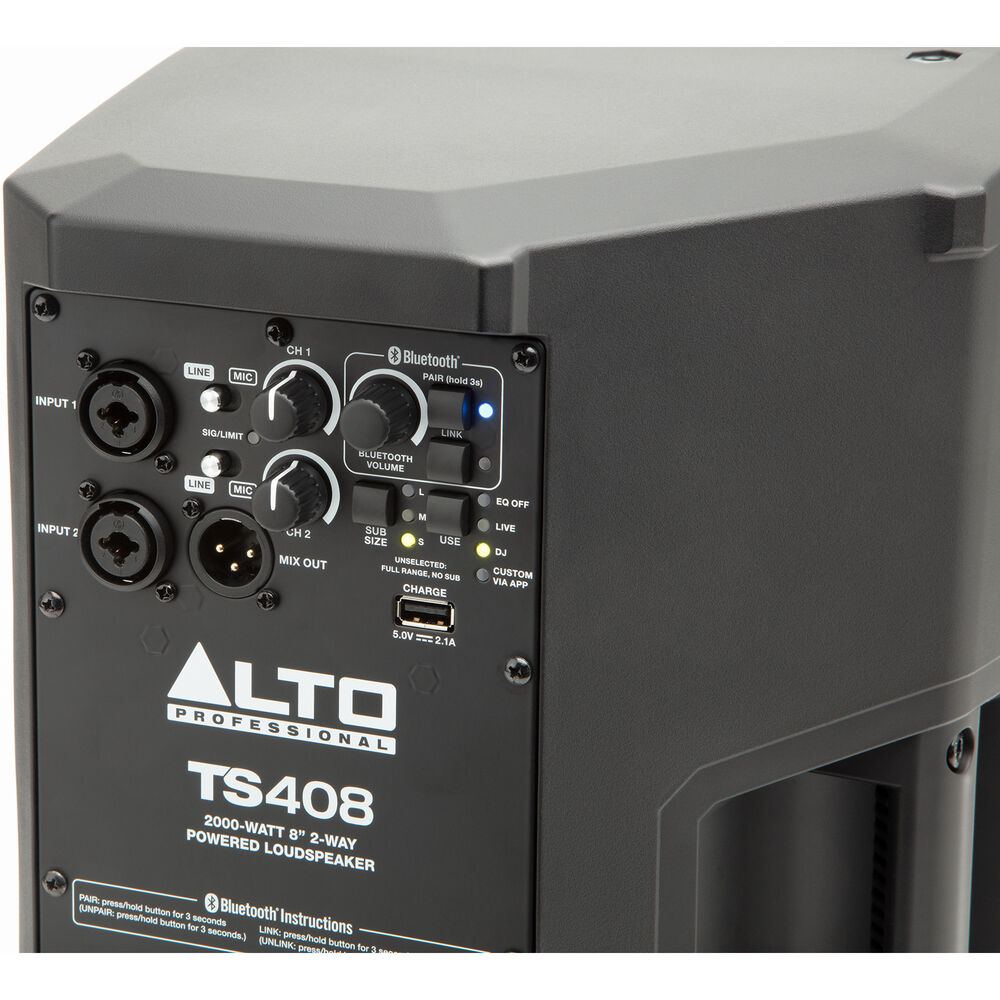 Alto Professional TS408 TrueSonic 4 Series 2000W 8 2-Way Active Loudspeaker with Bluetooth Online price in India
