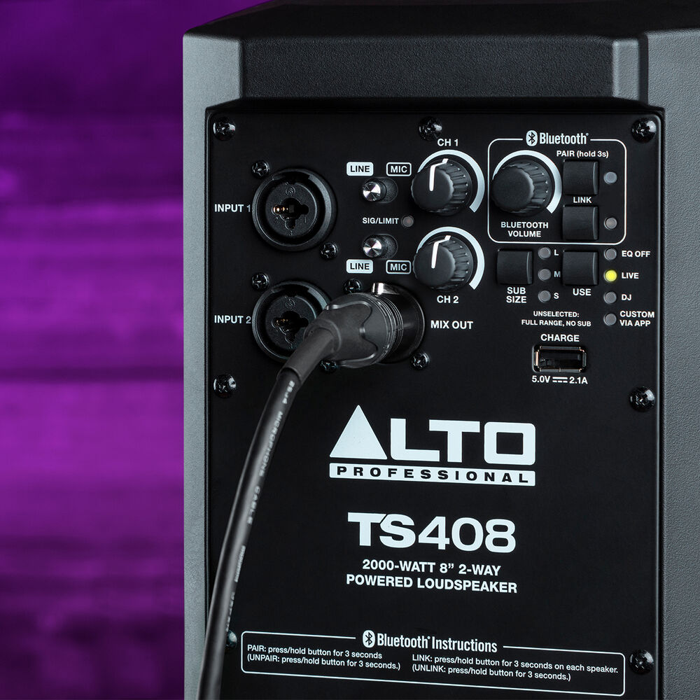 Alto Professional TS408 TrueSonic 4 Series 2000W 8 2-Way Active Loudspeaker with Bluetooth Online price in India