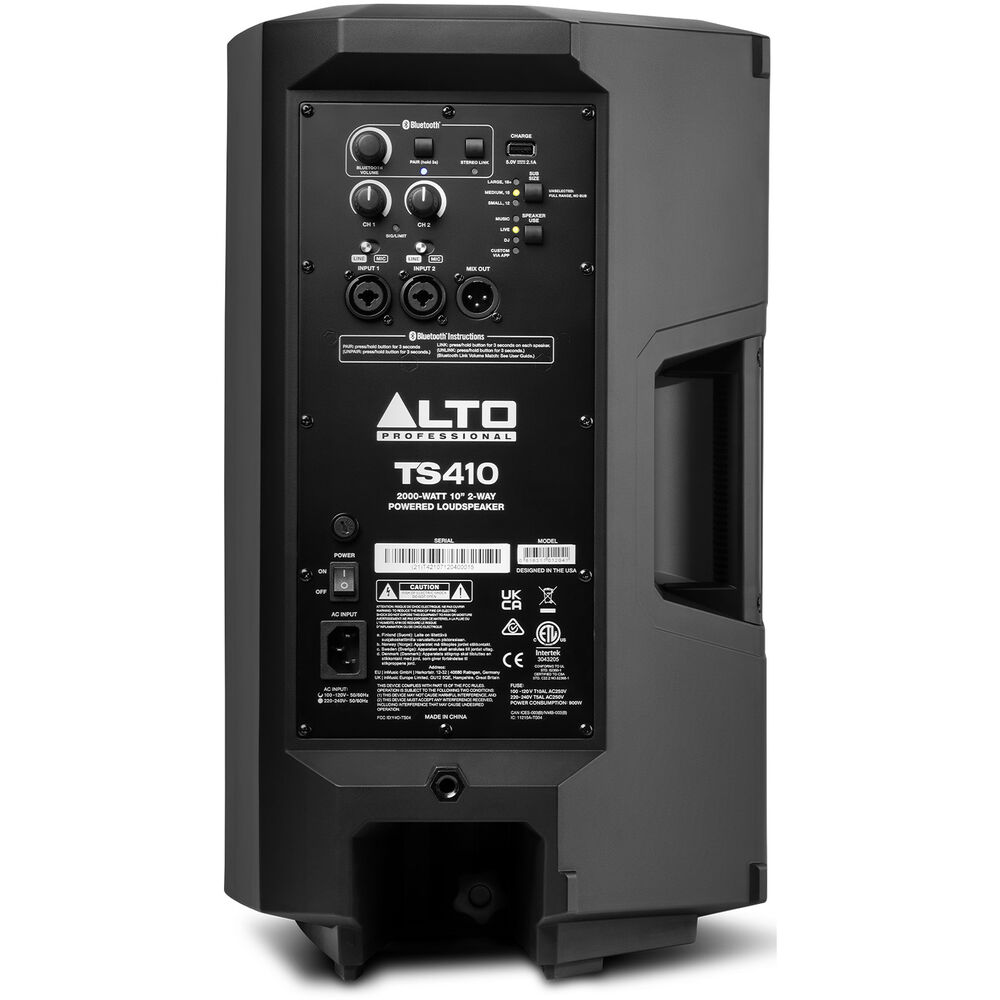 Alto Professional TS410 2000W 10 2-Way Active Loudspeaker with Bluetooth Online price in India