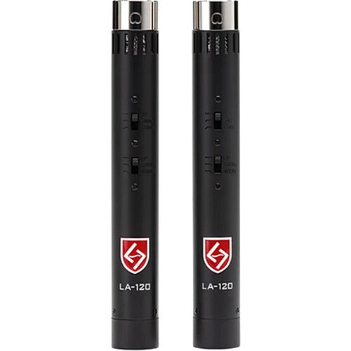 Lauten Audio LA120 V2 Series Black Pair Condenser Microphone - Stereo Pair