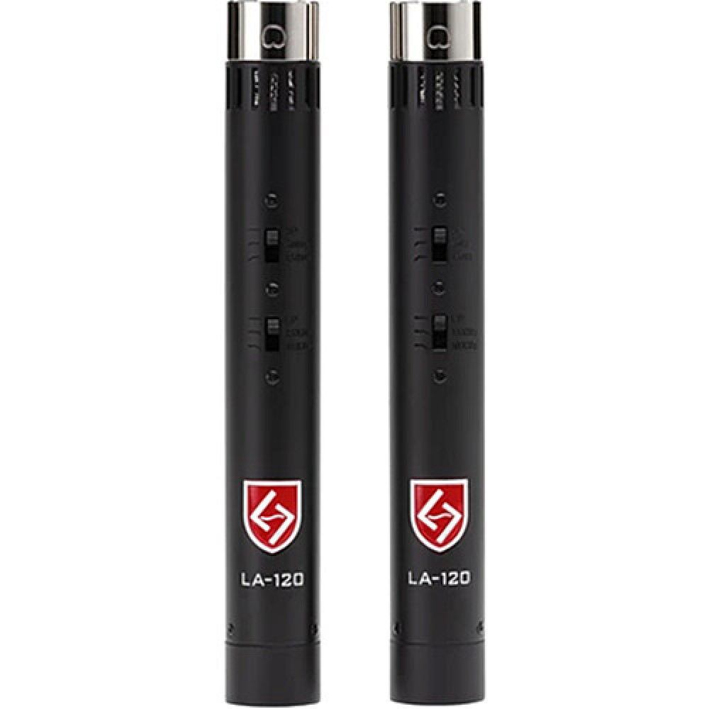 Image of Lauten Audio LA120 V2 Series Black Pair Condenser Microphone - Stereo Pair
