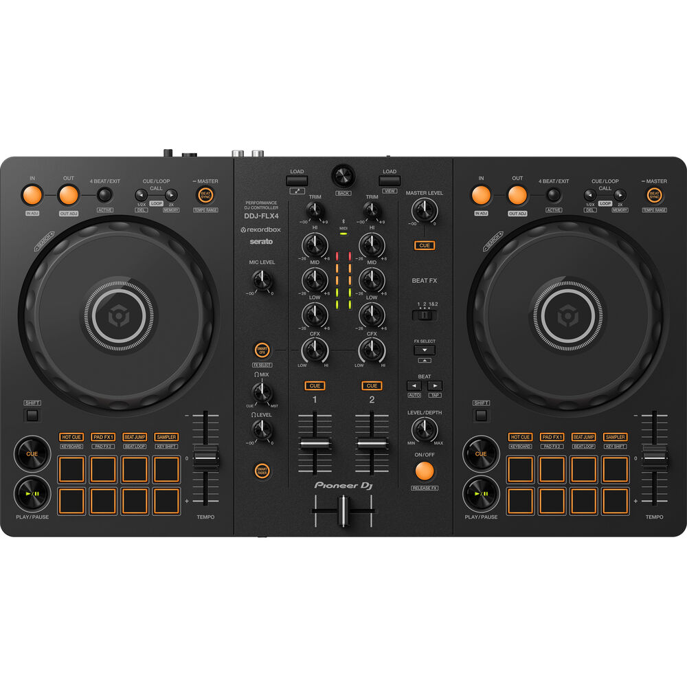 Pioneer DJ DDJ-FLX4 Portable 2-Channel Controller online in India at johnsmusicin at the lowest price Online price in India