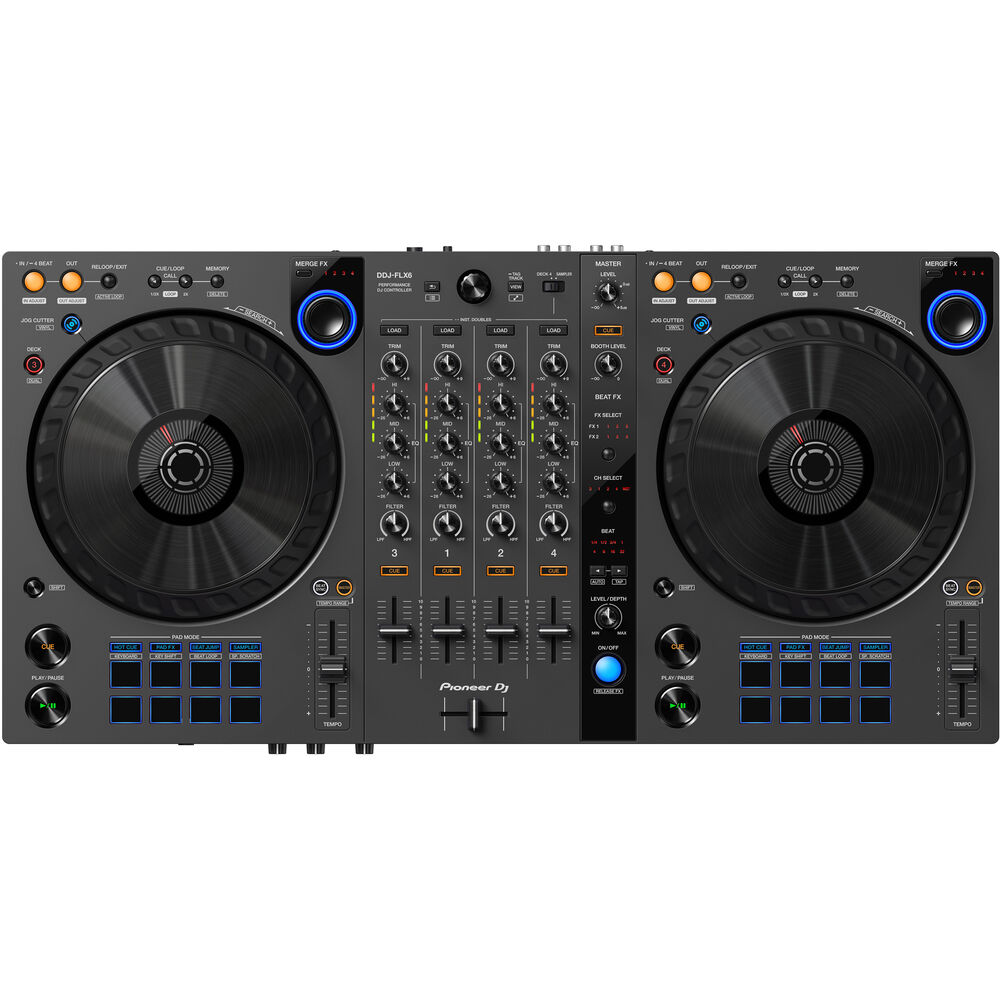 Pioneer DJ DDJ-FLX6-GT 4-Channel DJ Controller online in India at johnsmusicin at the lowest price Online price in India