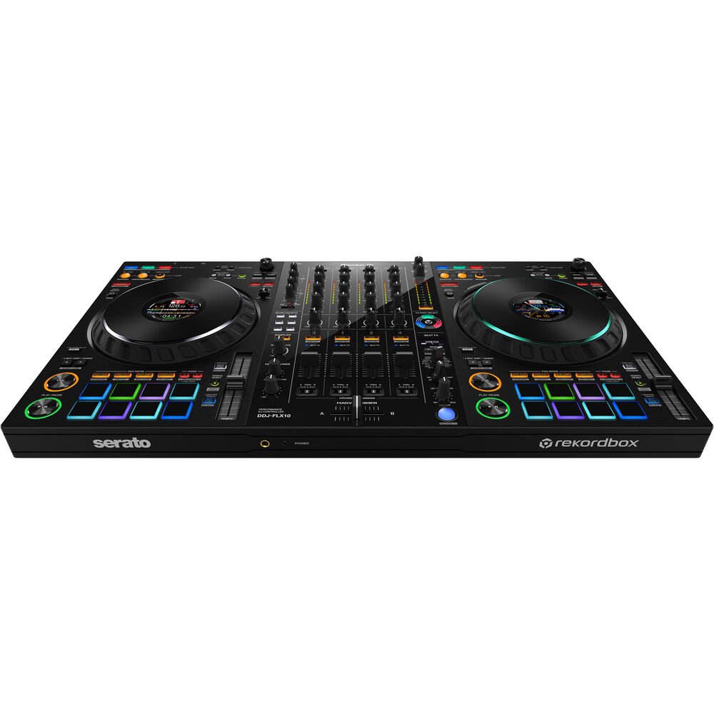 Pioneer DJ DDJ-FLX10 4-Channel DJ Controller online in India at johnsmusicin at the lowest price Online price in India