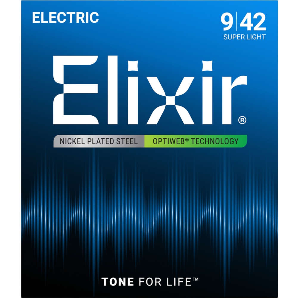Elixir 19002 Optiweb Electric Guitar Strings Super Light - 9-42 Online price in India