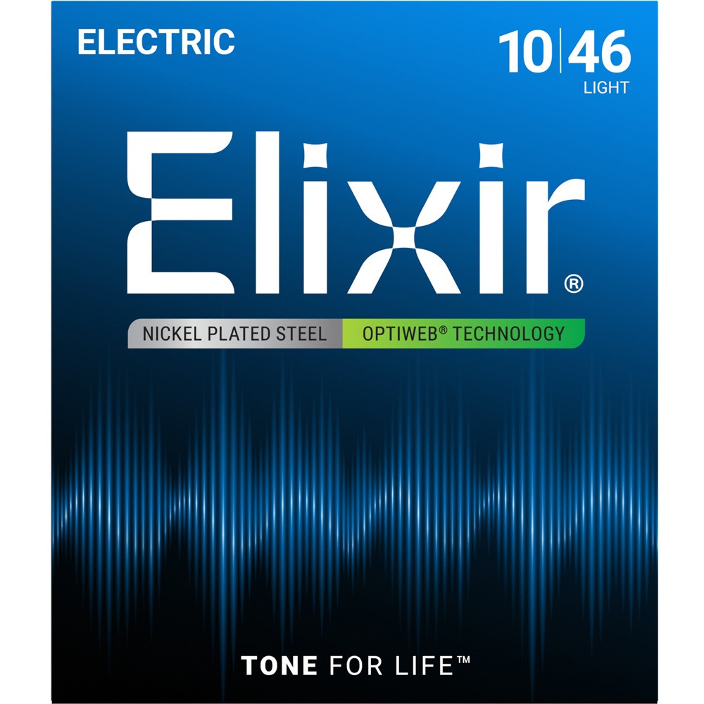 Image of Elixir Strings 19052 Coated Nickel Electric Guitar Strings Light