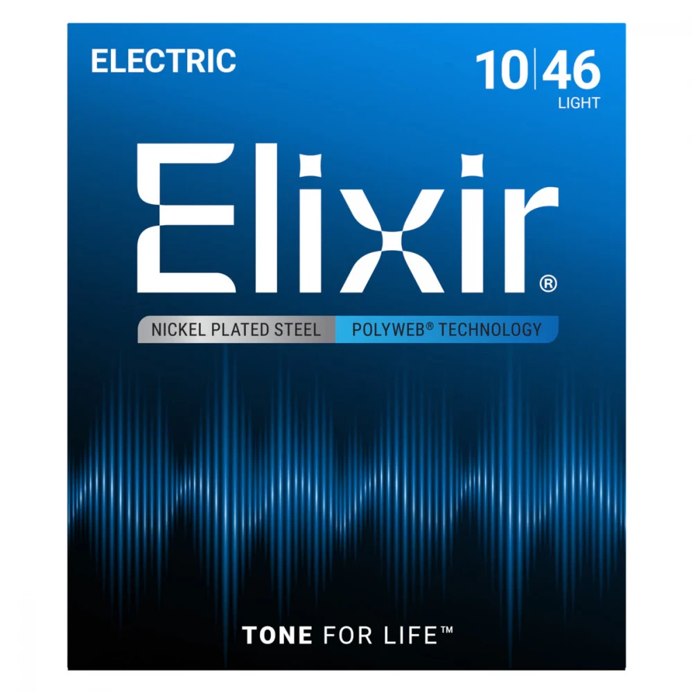 Image of Elixir Strings 12050 Polyweb Electric Guitar Strings 010-046 Light