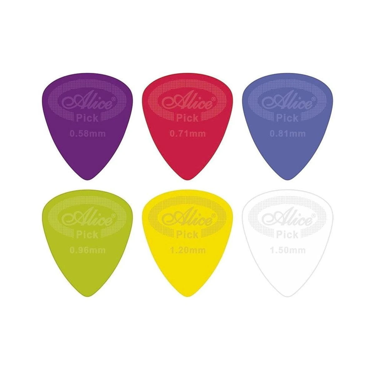 Alice AP12G 12 Pack Variety Guitar Picks online in India at johnsmusicin at the lowest price Online price in India