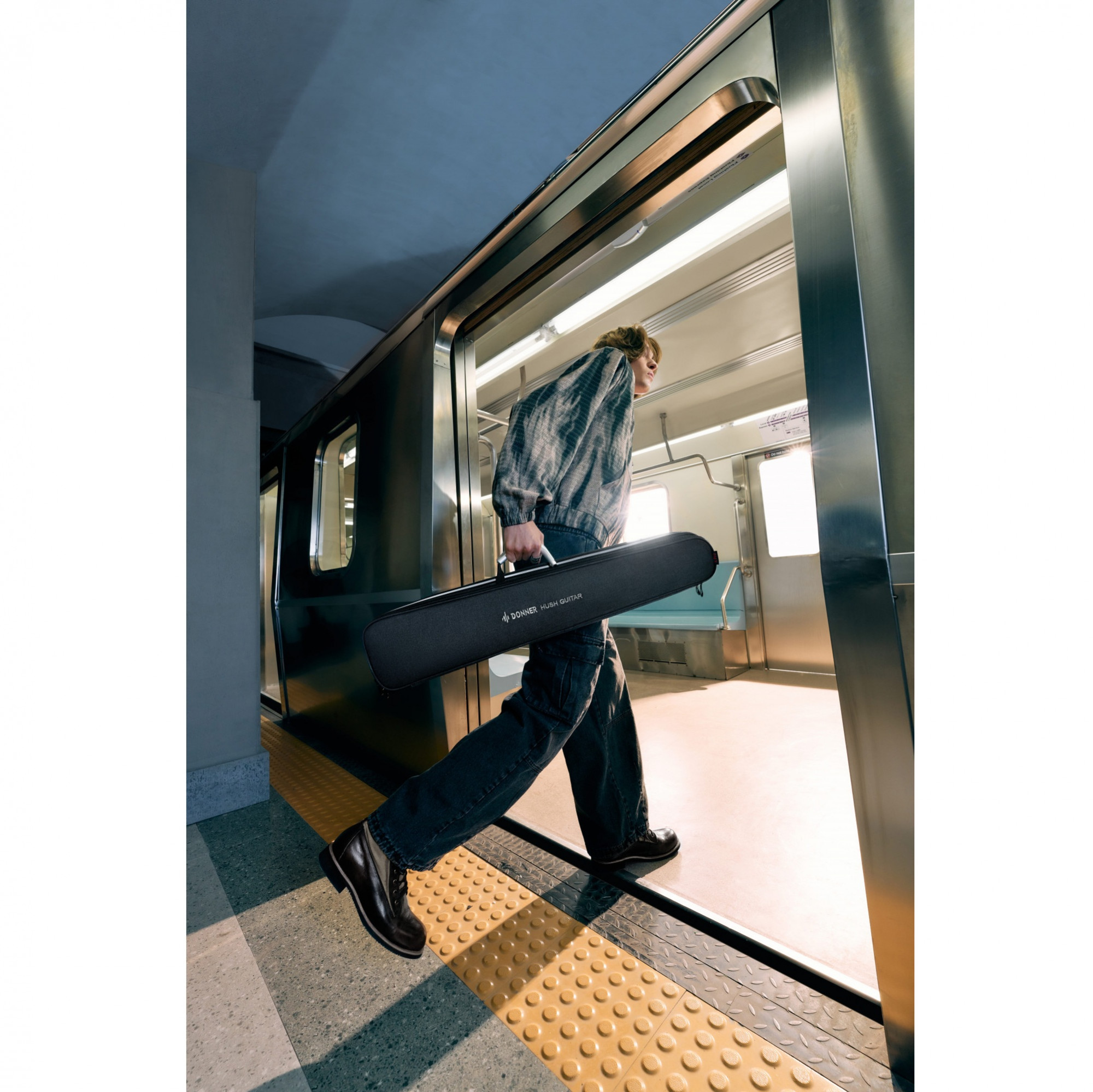 Donner HUSH X PRO Electric Guitar Kit Smart Travel Guitar with Dozens of Preset Combinations 7 Tone Sim Options