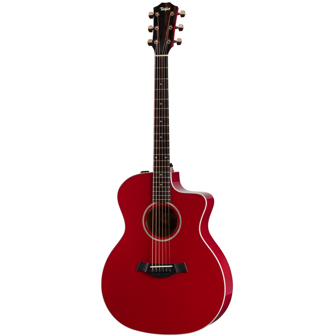 Taylor 214ce-Red DLX Grand Auditorium Acoustic-Electric Guitar