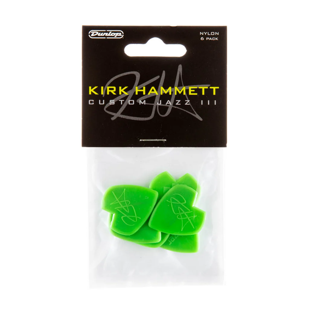 Dunlop Kirk Hammett Jazz III Guitar Pick 6 pack 47PKH3N online in India at johnsmusicin at the lowest price Online price in India
