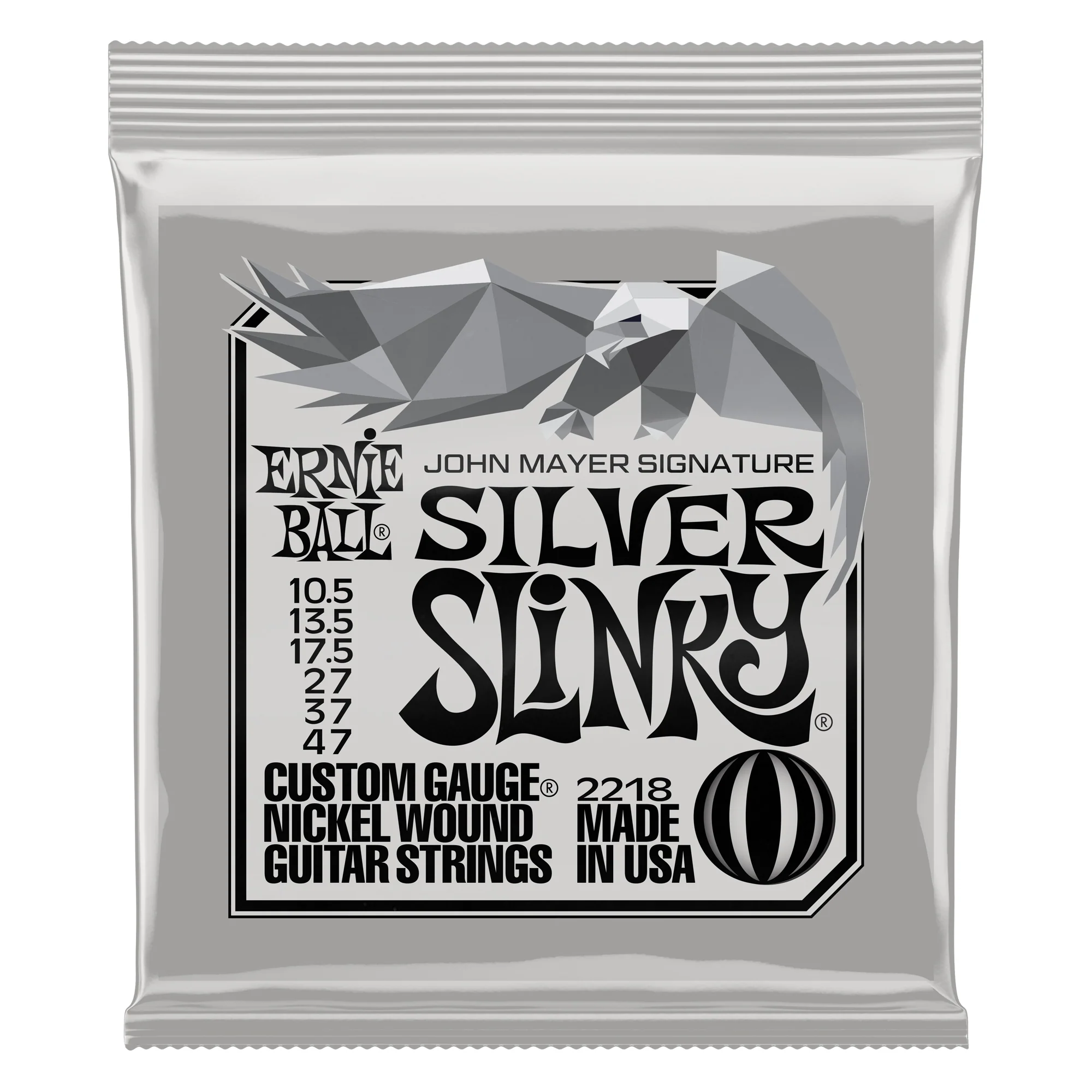 Ernie Ball 2218 Silver Slinky John Mayer 105-47 Electric Guitar Strings online in India at johnsmusicin at the lowest price Online price in India