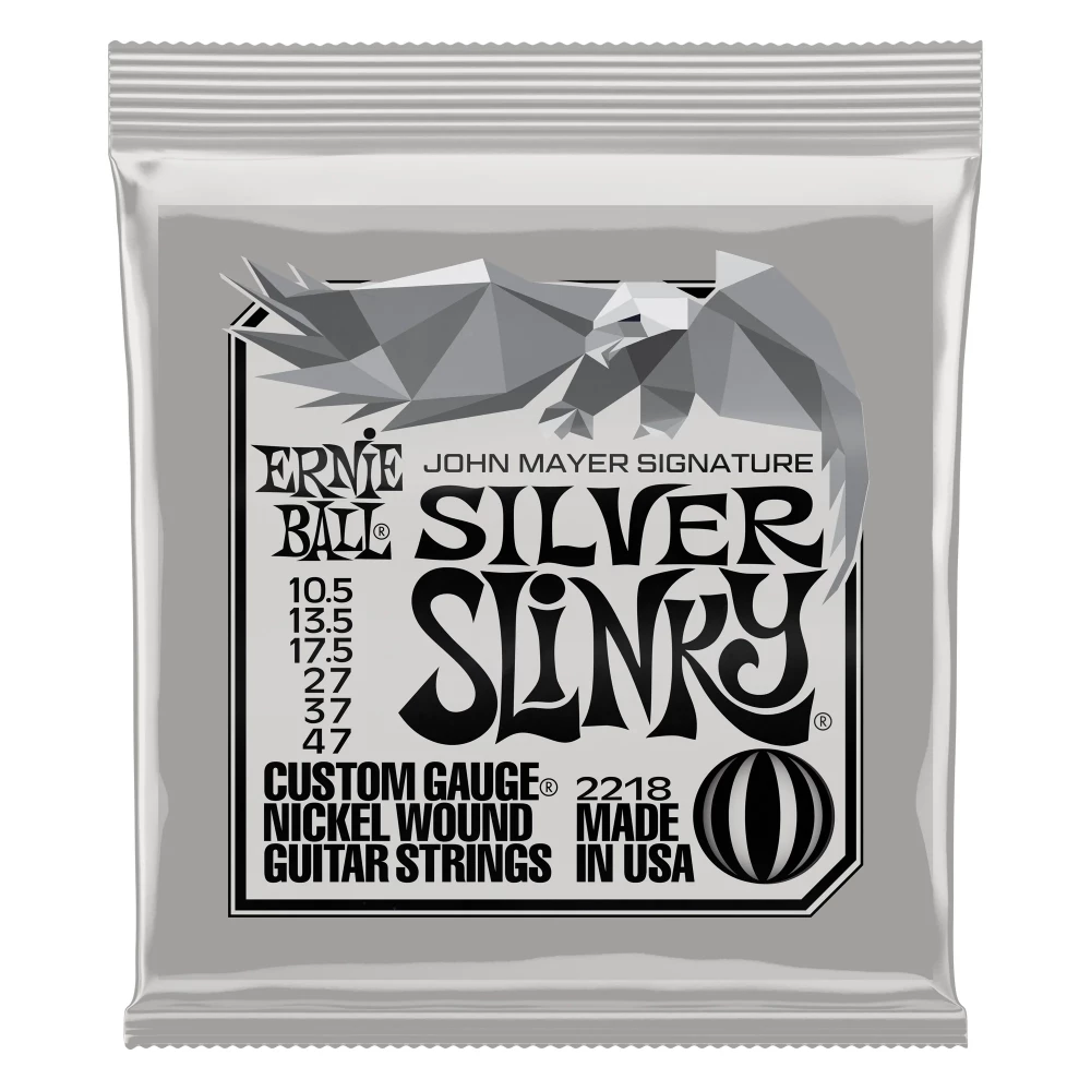 Image of Ernie Ball 2218 Silver Slinky John Mayer 10.5-47 Electric Guitar Strings