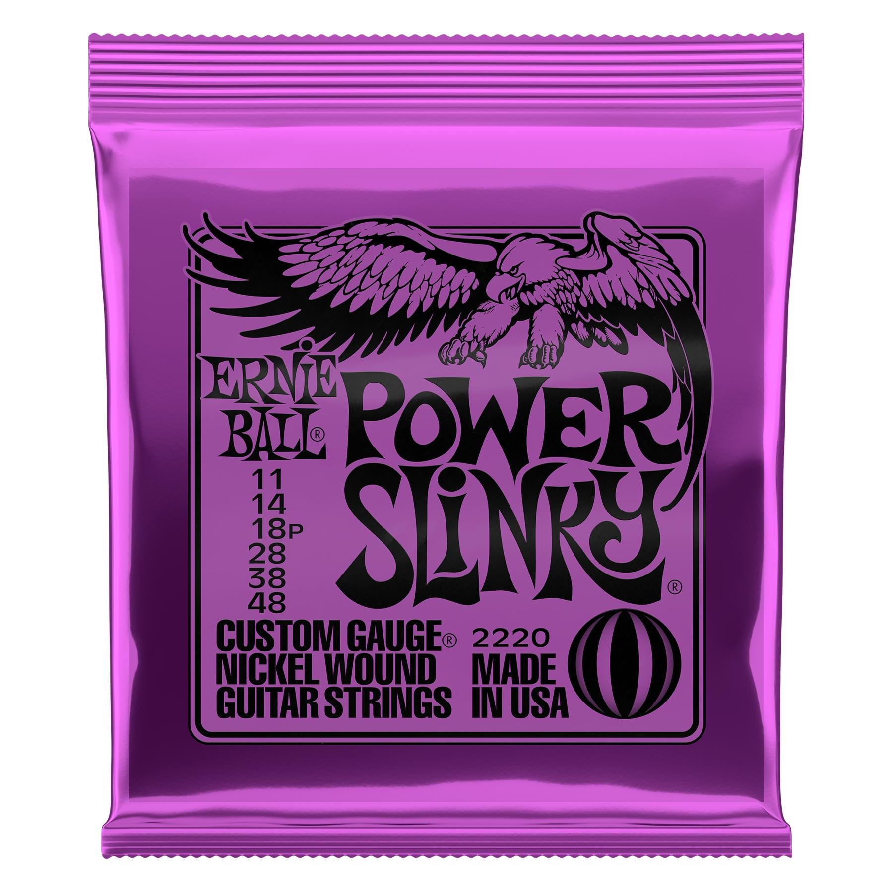Ernie Ball 2220 Power Slinky Nickel Electric Guitar Strings