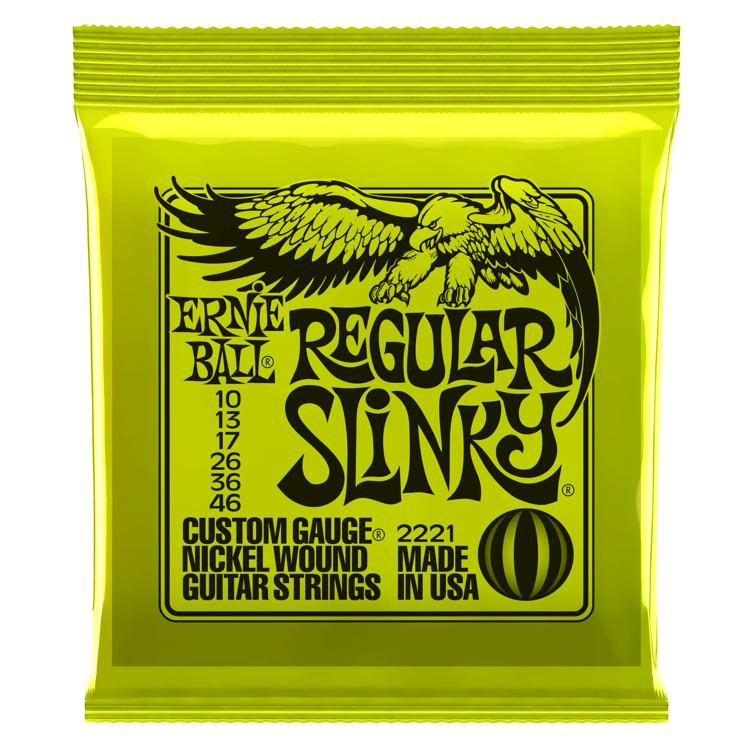 Ernie Ball Regular Slinky 2221 10-46 Nickel Wound Electric Guitar Strings