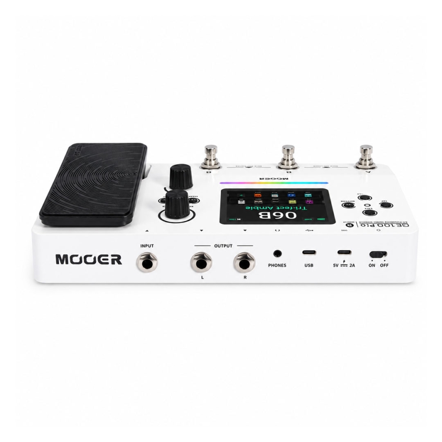 Mooer GE100 Pro Guitar Multi-Effects Processor online in India at johnsmusicin at the lowest price Online price in IndiaMooer GE100 Pro Guitar Multi-Effects Processor online in India at johnsmusicin
