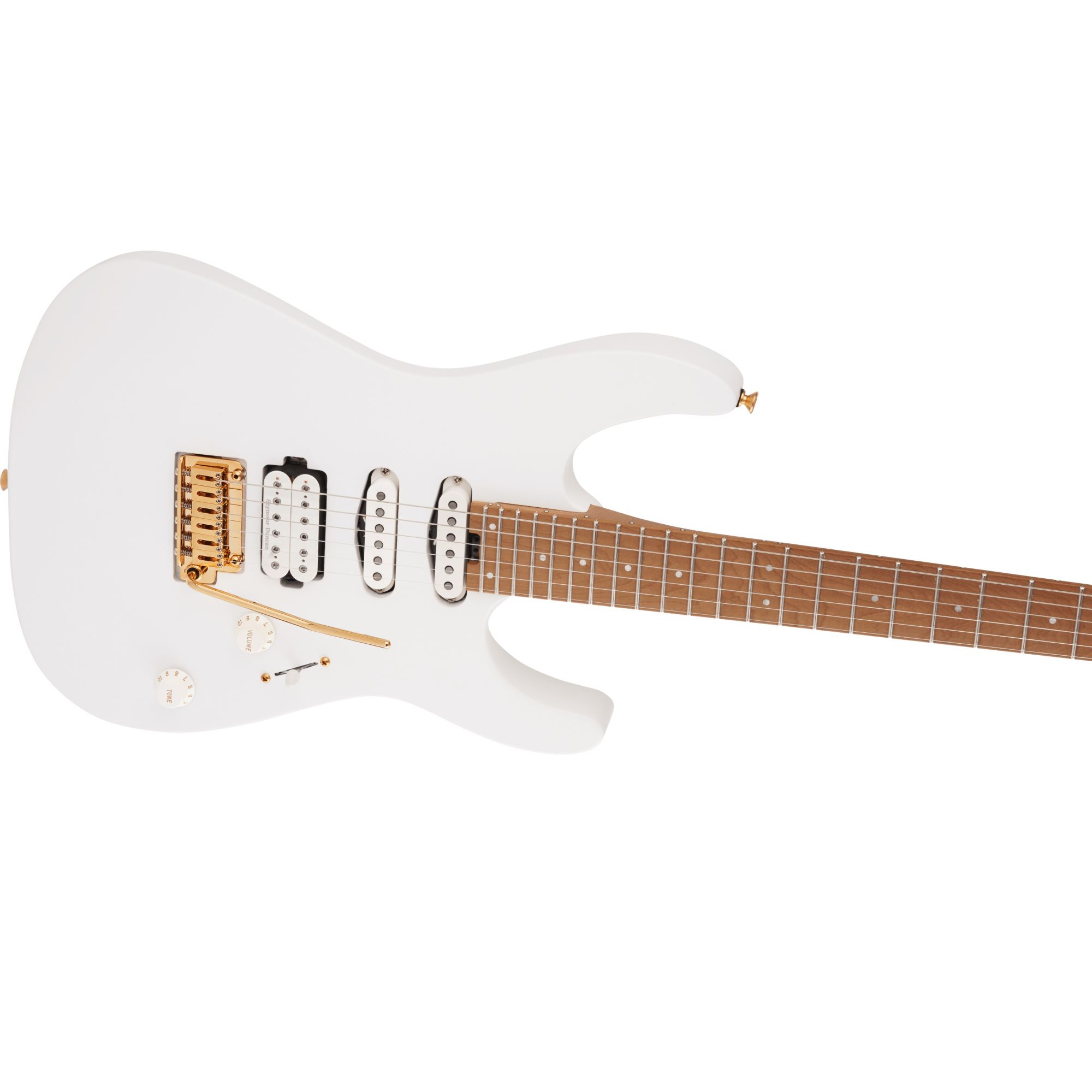 Charvel DK24 Pro Mod HSS 2PT CM Caramelized Maple Fingerboard Snow White Electric Guitar Online price in India