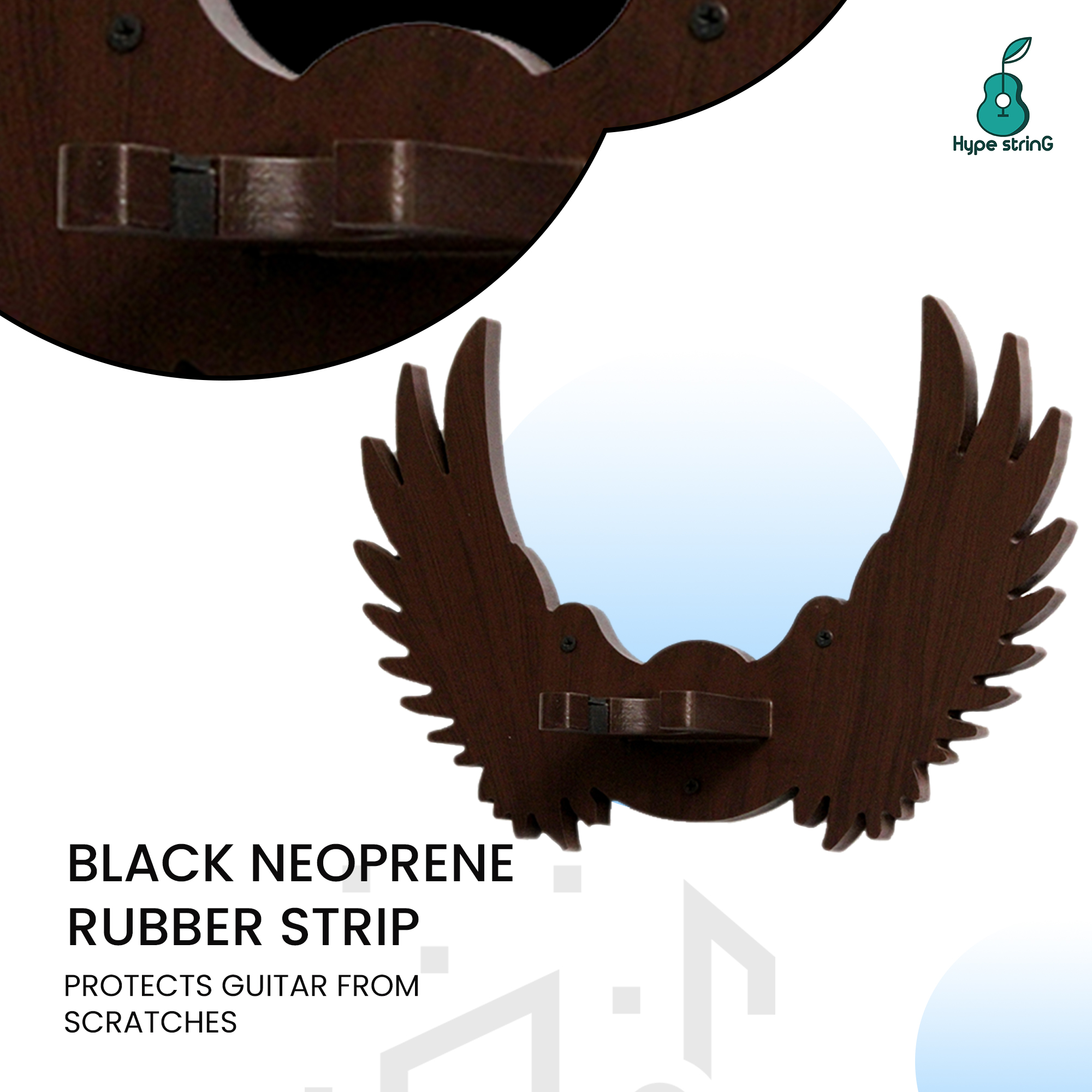 Hype String Guitar Wall Hanger Eagle Wings Online price in India