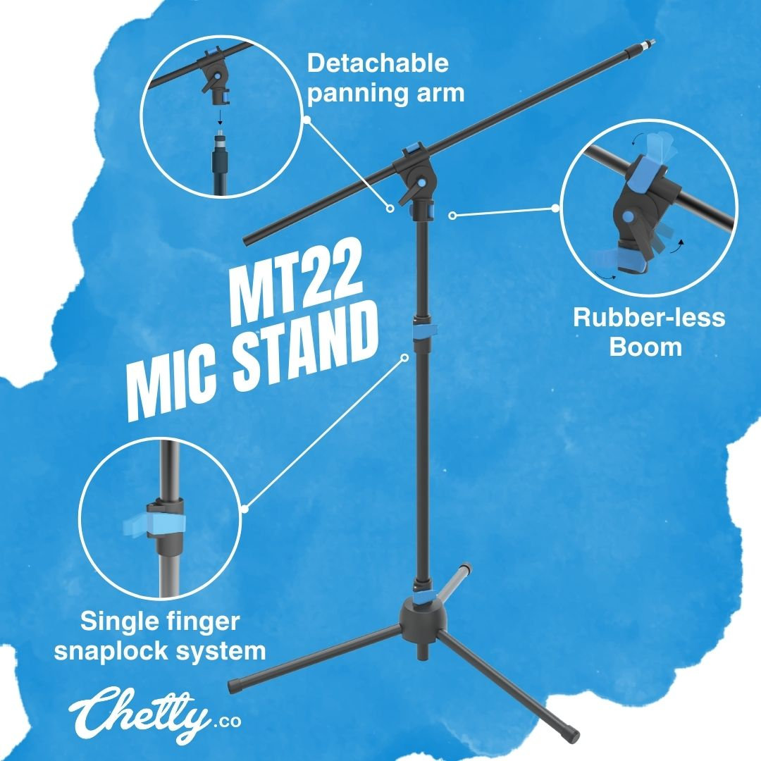 Chetty Mic Stand MT22 online in India at johnsmusicin at the lowest price Online price in India