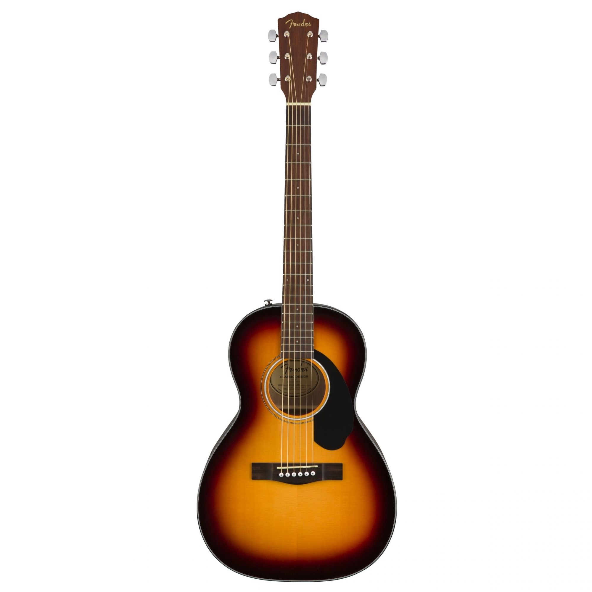 Fender CP-60S Parlor Acoustic Guitar Online price in India 3 tone sunburst