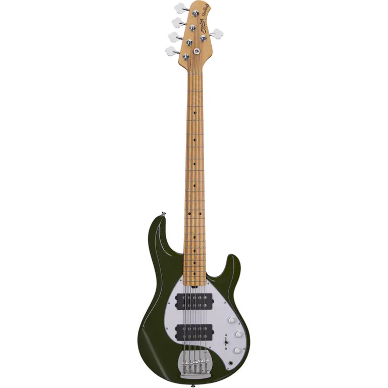 Sterling StingRay Ray5HH Electric Bass Guitar Olive