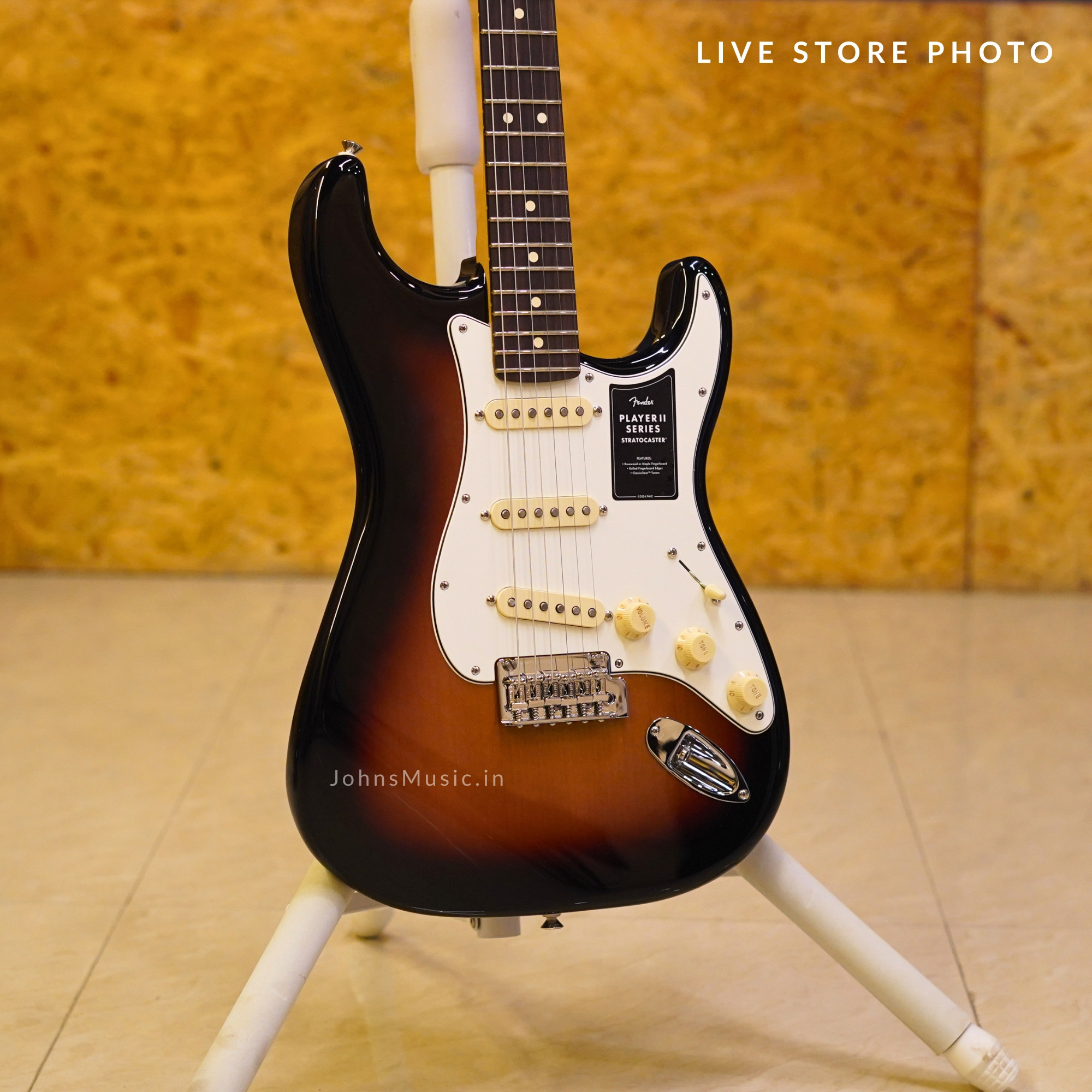 Fender Player II Stratocaster 6 String Electric Guitar Rosewood online in India at johnsmusicin at the lowest price Online price in India
