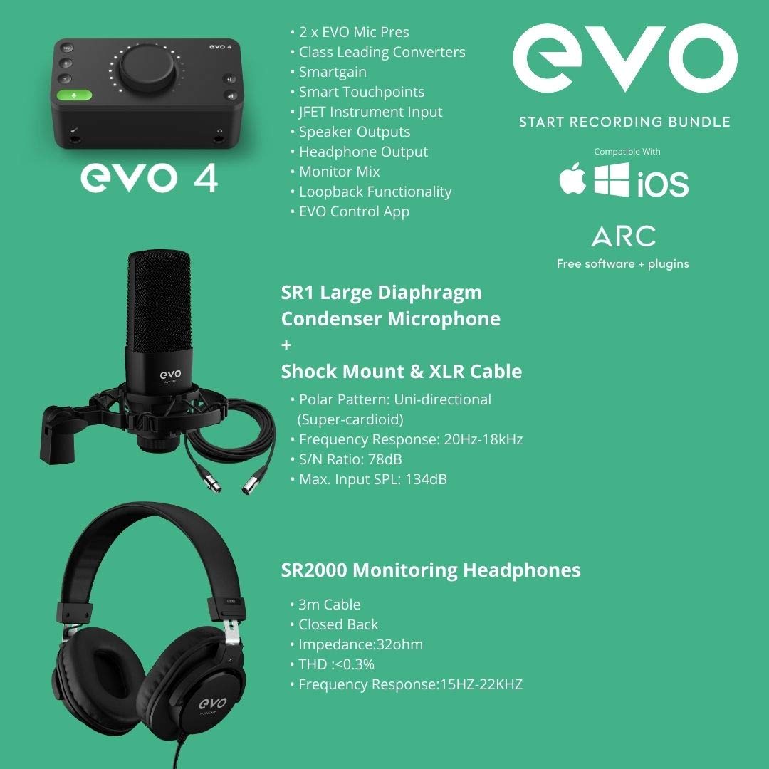 Audient EVO Start Recording Bundle