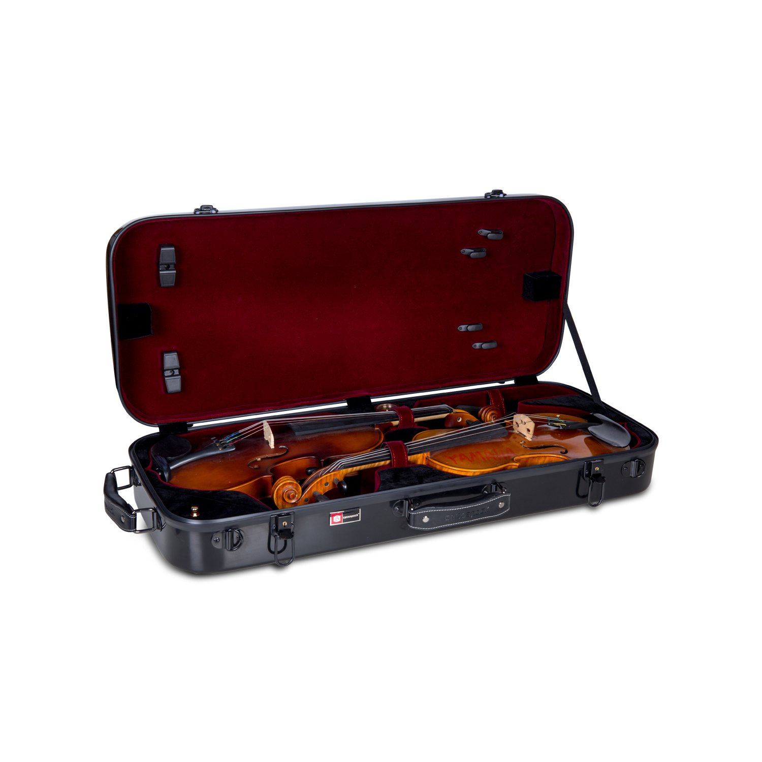 Double violin hard case Flight