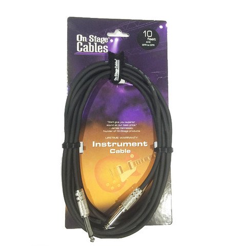 OnStage Hot Wire Standard Instrument Cable 10 Feet online in India at johnsmusicin at the lowest price Online price in India