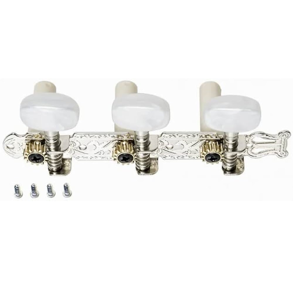 STAGG SP-MHCL-STD OPEN MACHINE HEADS 3 X 3 CLASSICAL TYPE FOR ACOUSTIC GUITAR CHROMED Online price in India