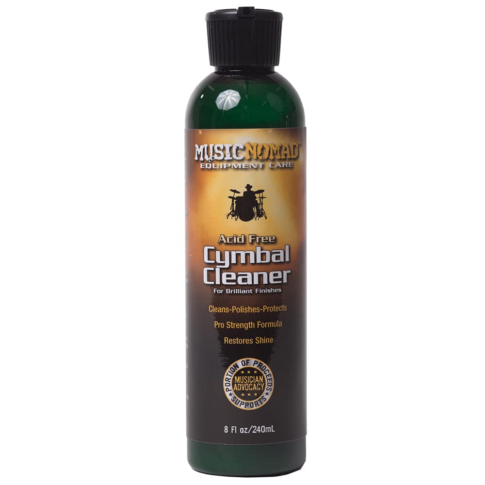 Music Nomad MN111 8oz Premium Cymbal Cleaner for Brilliant Finishes