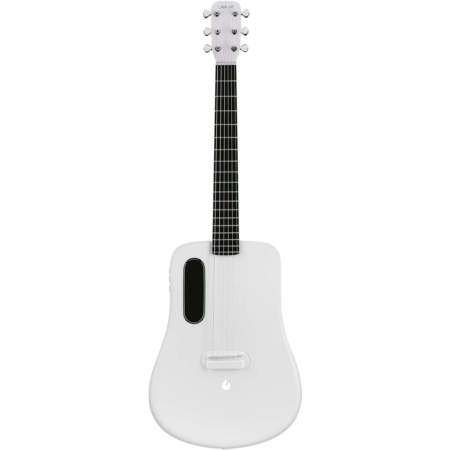 LAVA ME 2 Carbon Fiber Guitar with Effects 36 Inch Acoustic Electric Travel Guitar - White