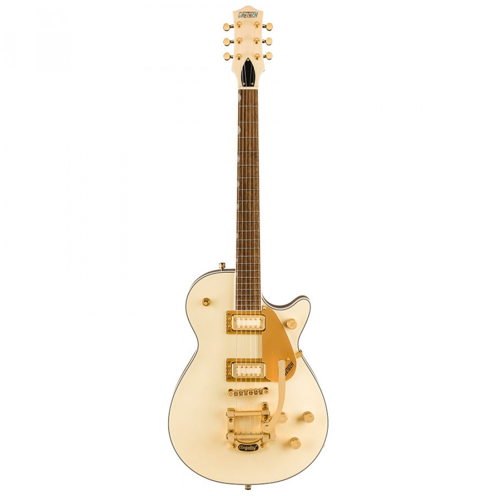 Image of Gretsch Electromatic Pristine LTD Jet Single-Cut with Bigsby Laurel Fingerboard Electric Guitar White Gold
