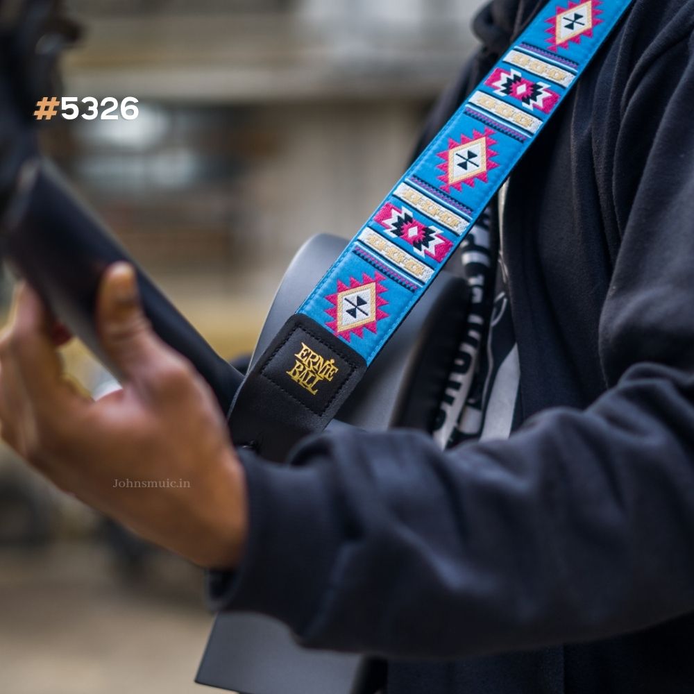 Ernie Ball 5326 Sedona Blue Jacquard Strap Online price in India