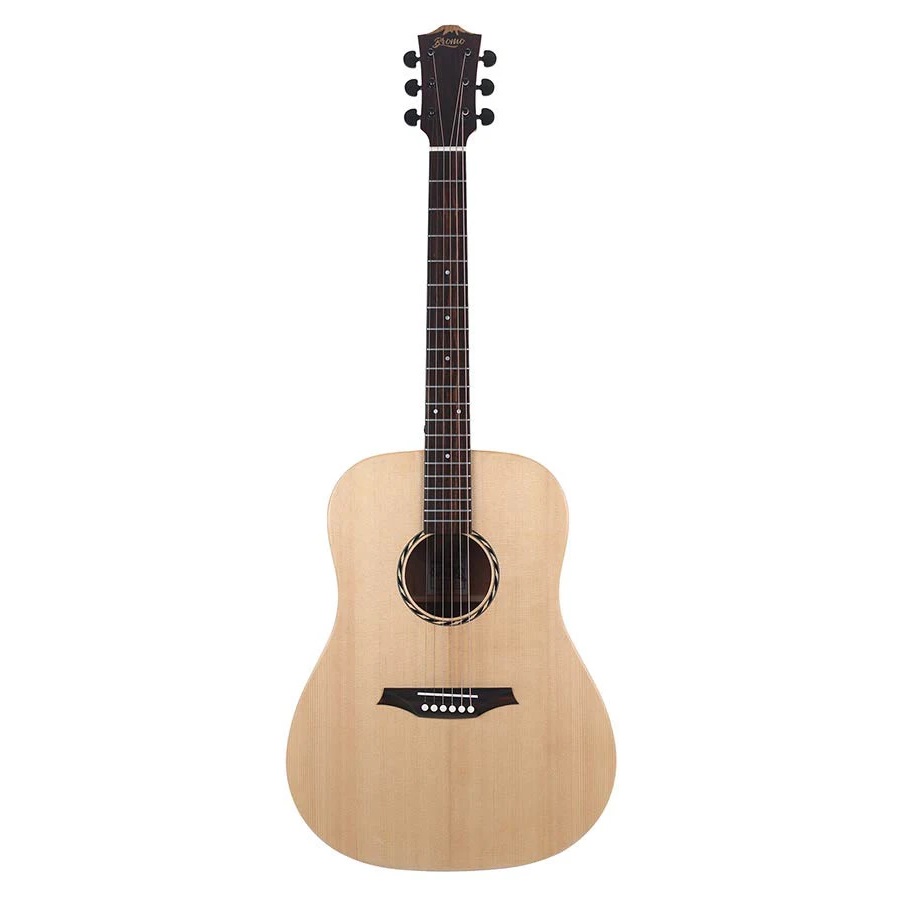 Bromo BAT1NL Left handed Solid Top Dreadnought Acoustic Guitar online in India at johnsmusicin at the lowest price Online price in India