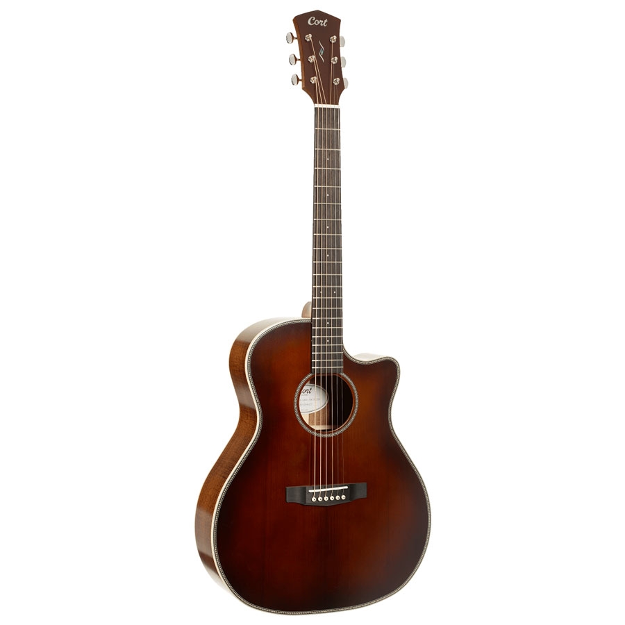 Cort Essence GA4 Special Electro Acoustic Guitar Brown Burst Semi Gloss online in India at johnsmusicin at the lowest price Online price in India