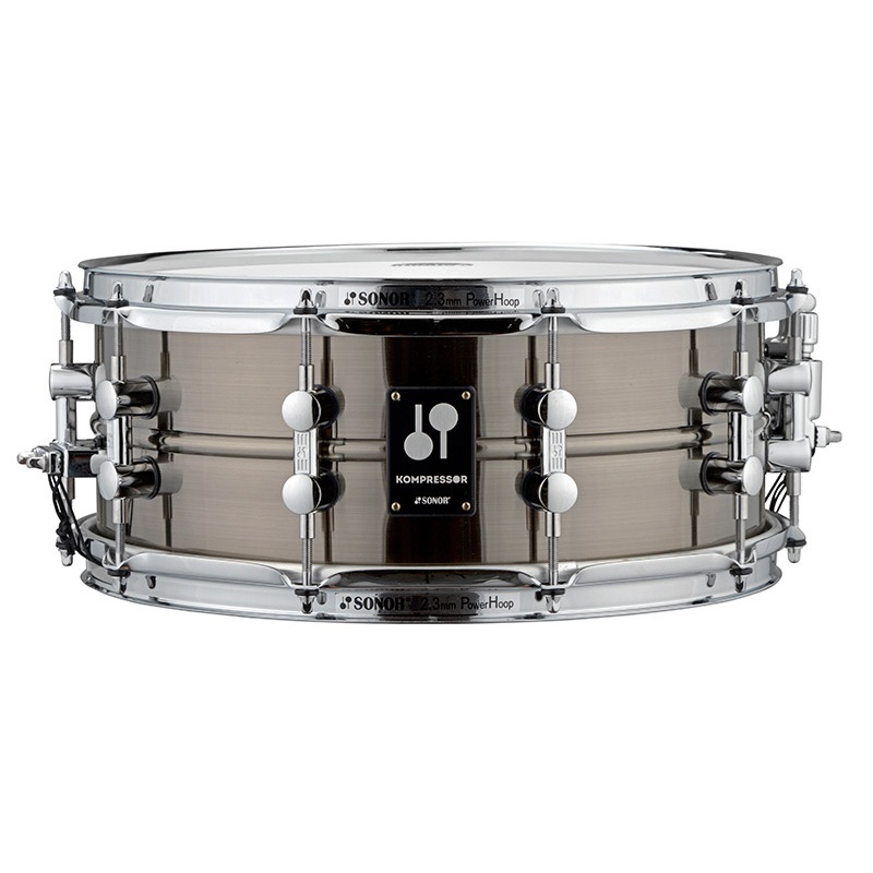 Sonor Kompressor Snare Drum 14 Brass Black Nickel plated online in India at johnsmusicin at the lowest price Online price in India